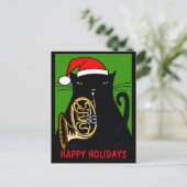 ファットキャットハッピーホリデーハガキ シーズンポストカード (スタンド正面)