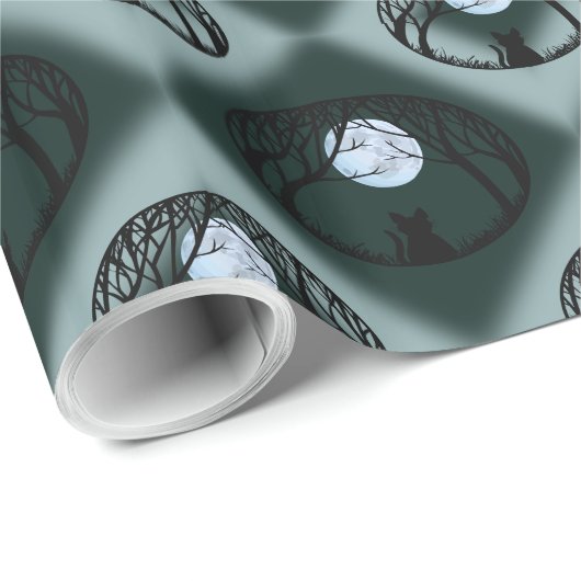 ファットキャットラッピング紙かわいいキャットクリスマス紙 ラッピングペーパー (ロールコーナー)