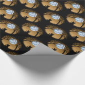 ファットキャットラッピング紙かわいいキャットクリスマス紙 ラッピングペーパー (コーナー)