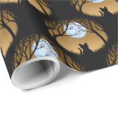 ファットキャットラッピング紙かわいいキャットクリスマス紙 ラッピングペーパー (ロールコーナー)