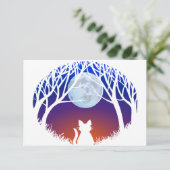 ファットキャット招待状パーソナライズされた猫好きカード 招待状 (スタンド正面)