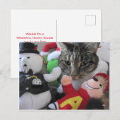 ファットキャット&フレンズホリディポストカード シーズンポストカード (正面/裏面)