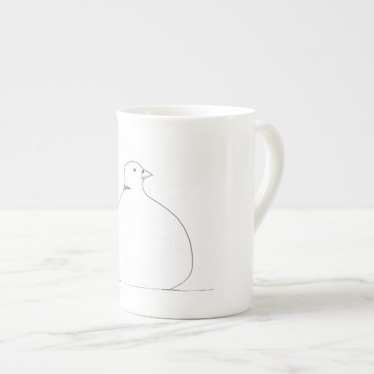 ファットドーブマグ ボーンチャイナマグカップ (正面右)