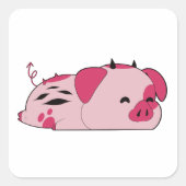 ファットナゲス – ハズビンホテルステッカー スクエアシール (正面)