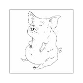 ファットピグウッドアートスタンプ ラバースタンプ (インプリント)