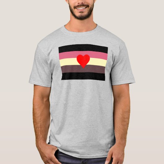 ファットプライドフラッグ Tシャツ (正面)