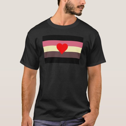 ファットプライドフラッグ Tシャツ (正面)