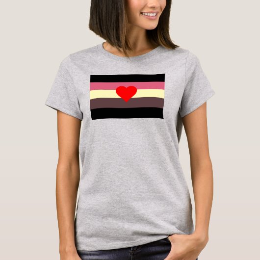 ファットプライドフラッグ Tシャツ (正面)