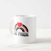 ファットプライド コーヒーマグカップ (正面左)