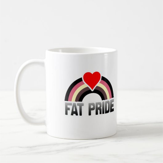 ファットプライド コーヒーマグカップ (左)