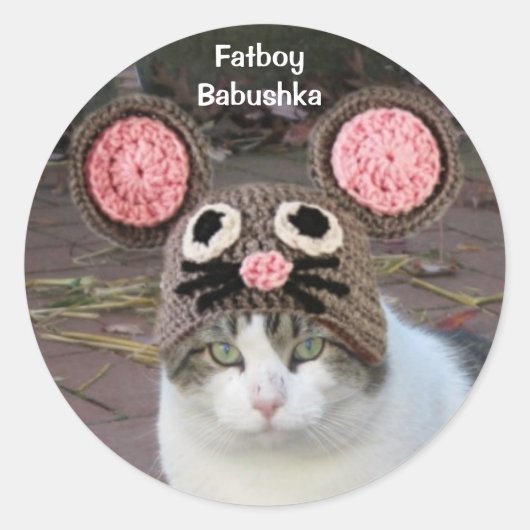 ファットボーイステッカー ラウンドシール (正面)