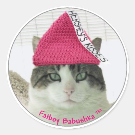 ファットボーイバレンタインのシール ラウンドシール (正面)