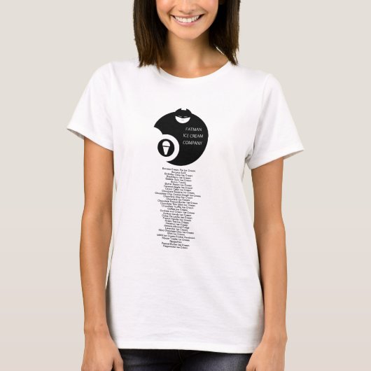 ファットマンアイスクリーム会社スタッフ Tシャツ (正面)