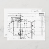ファットマン原子爆弾 ポストカード (正面/裏面)