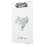 ファッモダンショナブルトレンディーブルー。名前の追加 クリップボード (左)