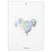 ファッモダンショナブルトレンディーブルー。名前の追加 クリップボード (裏面)