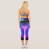 ファッ最高のショニスタの水彩レギンス カプリレギンス (裏面)