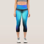 ファッ最高のショニスタの水彩レギンス カプリレギンス (正面)