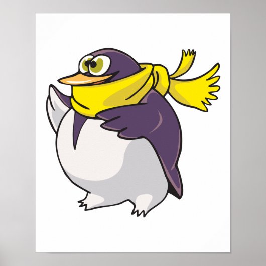 ファッ間抜けトペンギンのスカーフ ポスター (正面)
