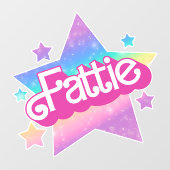 ファティプラスサイズレインボーレトロ90ズノスタルジアスター ウィンドウサイン (シート)