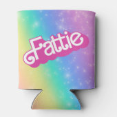 ファティプラスサイズレインボーレトロ90ズノスタルジアピンク 缶クーラー (裏面)