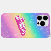 ファティプラスサイズレインボーレトロ90ズノスタルジアピンク Case-Mate iPhoneケース (裏面 (横))