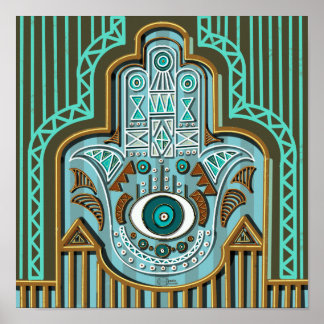 ファティマのエジプトのハムサ・ハンド・カンサ ポスター