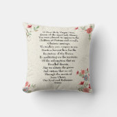 ファティマのカトリック婦人祈りの言葉ギフトパーソナライズされた クッション (正面)