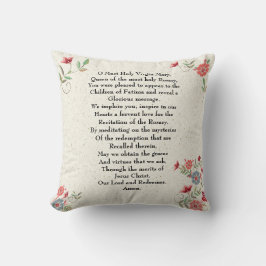 ファティマのカトリック婦人祈りの言葉ギフトパーソナライズされた クッション