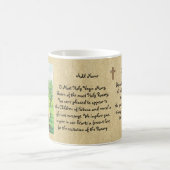 ファティマのカトリック婦人祈りの言葉ギフトパーソナライズされた コーヒーマグカップ (中央)