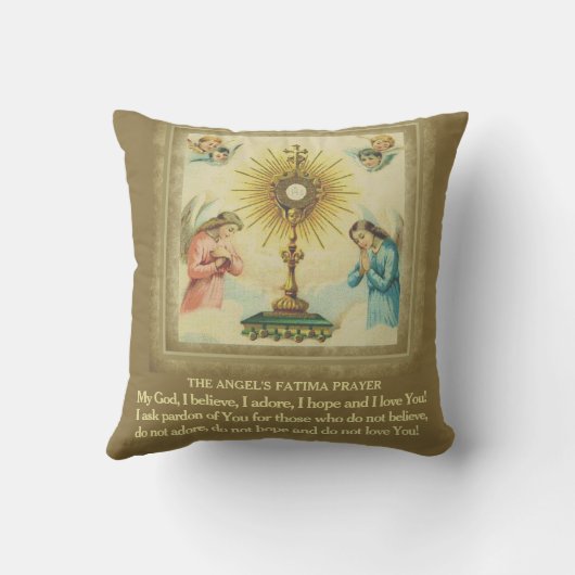 ファティマの天使の祈りの言葉 クッション (裏面)