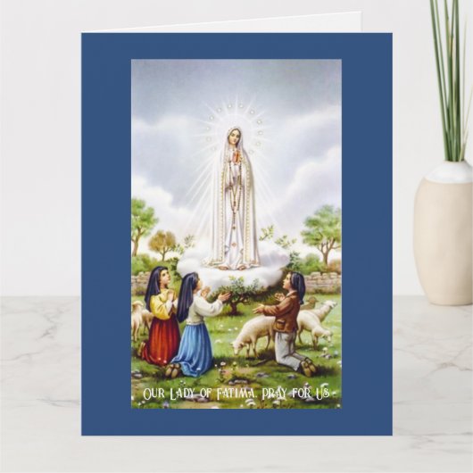 ファティマの女性のグリーティングカード カード (正面)