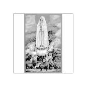 ファティマの女性の画像ゴム印 ラバースタンプ (インプリント)