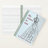 ファティマの女性祈りの言葉ジャーナルのスパイラルノート ノートブック (内側)