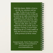 ファティマの女性祈りの言葉ジャーナルのスパイラルノート ノートブック (裏面)