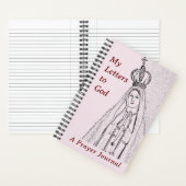 ファティマの女性祈りの言葉ジャーナルのスパイラルノート ノートブック (内側)