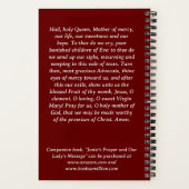 ファティマの女性祈りの言葉ジャーナルのスパイラルノート ノートブック (裏面)