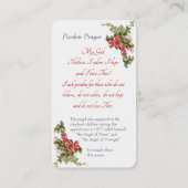 ファティマの女性 – "恩赦祈りの言葉"カード エンクロージャーカード (裏面)