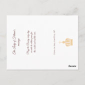 ファティマの女神と羊飼いの祈りの言葉カード ポストカード (裏面)