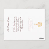 ファティマの女神と羊飼いの祈りの言葉 ポストカード (裏面)