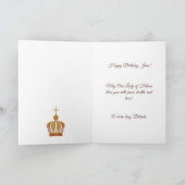 ファティマの女神と羊飼いの誕生日 ノートカード (内部)