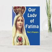 ファティマの女神 カード (正面)