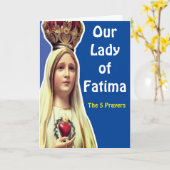 ファティマの女神 カード (黄色い花)