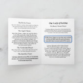 ファティマの女神 カード (内部)