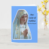 ファティマの女神 カード (黄色い花)