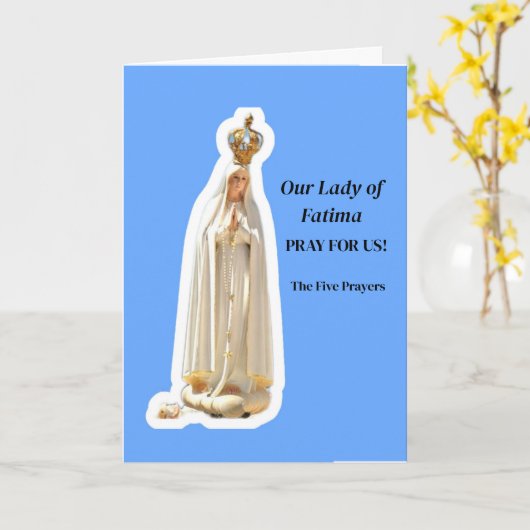 ファティマの女神 カード (黄色い花)