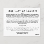 ファティマの女神 ポストカード (裏面)