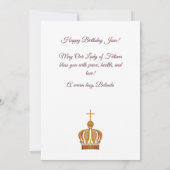 ファティマの婦人と羊飼いのグリーティングカード (裏面)