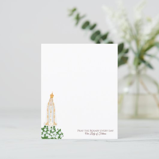 ファティマの我々の女性と白いバラ (スタンド正面)