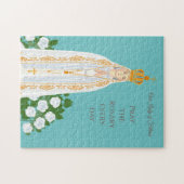 ファティマの我々の女性と白いバラ ジグソーパズル (横)